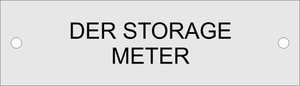 1x3.5 Aluminum DER Storage Meter M-011