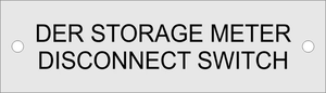 1x3.5 Aluminum DER Storage Meter Disconnect Switch M-012
