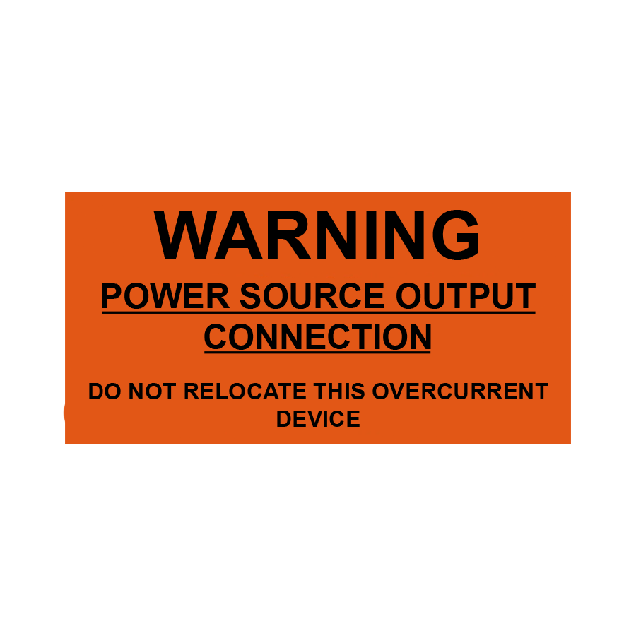 Power Source Output Connection