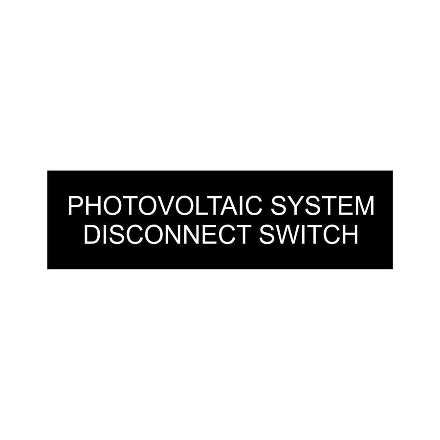 Photovoltaic System Disconnect Switch - PV-022 