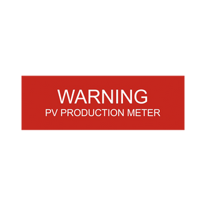 Warning PV Production Meter - PV-045 