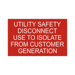Utility Safety Disconnect Use to Isolate From Customer Generation - PV-047 
