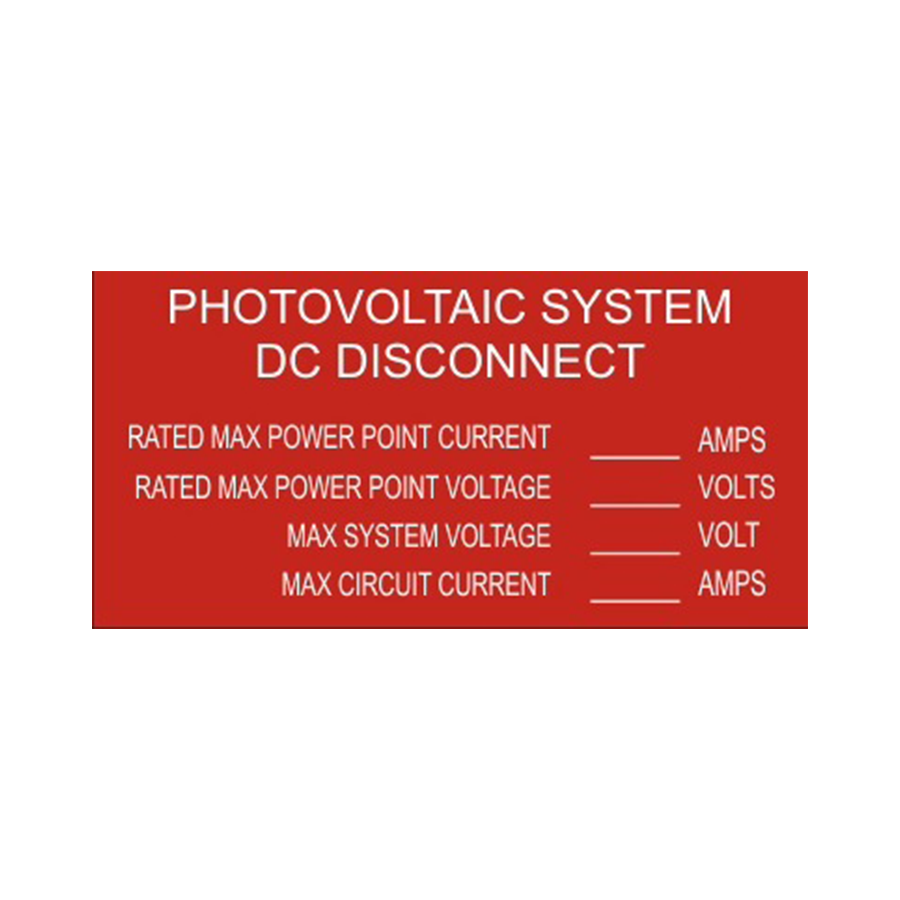 Photovoltaic System DC Disconnect - PV-056 