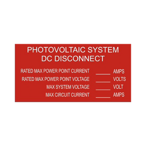 Photovoltaic System DC Disconnect - PV-056 