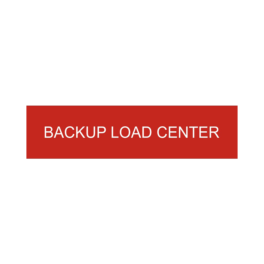 Backup Process Sticker Backup Load Center Sticker | Load Center Sticker | Print Pro AZ