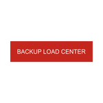Backup Load Center Sticker