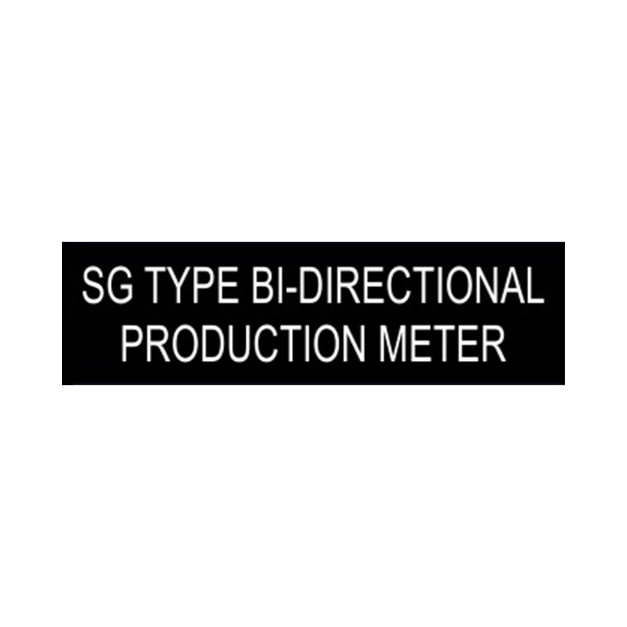 3.5x1 SG Type Bi-Directional Production Meter - PV-086 Plastic Solar L