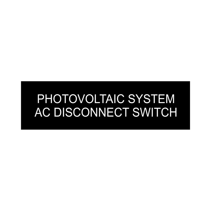 Photovoltaic System AC Disconnect Switch - PV-089 