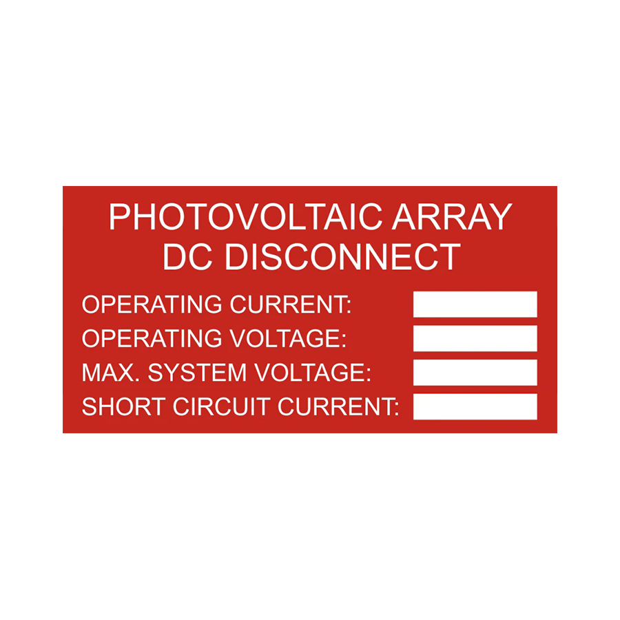 Photovoltaic System DC Disconnect PV-101