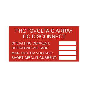 Photovoltaic System DC Disconnect PV-101