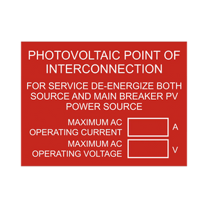 Photovoltaic Point of Interconnection PV-106 