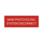 Main Photovoltaic System Disconnect PV-109