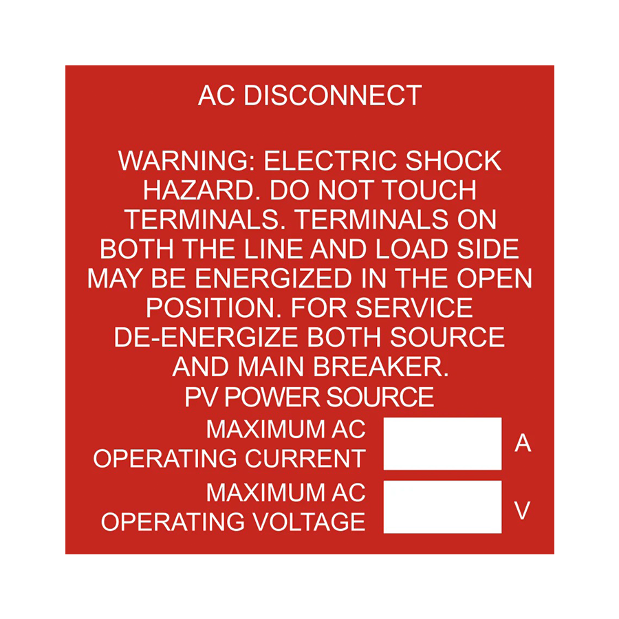 AC Disconnect PV-111 