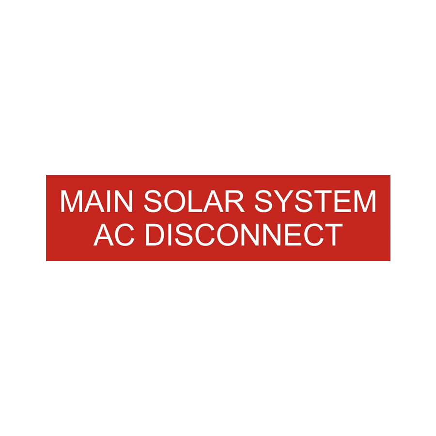  Main Solar System AC Disconnect LB-050263-103 PV-112