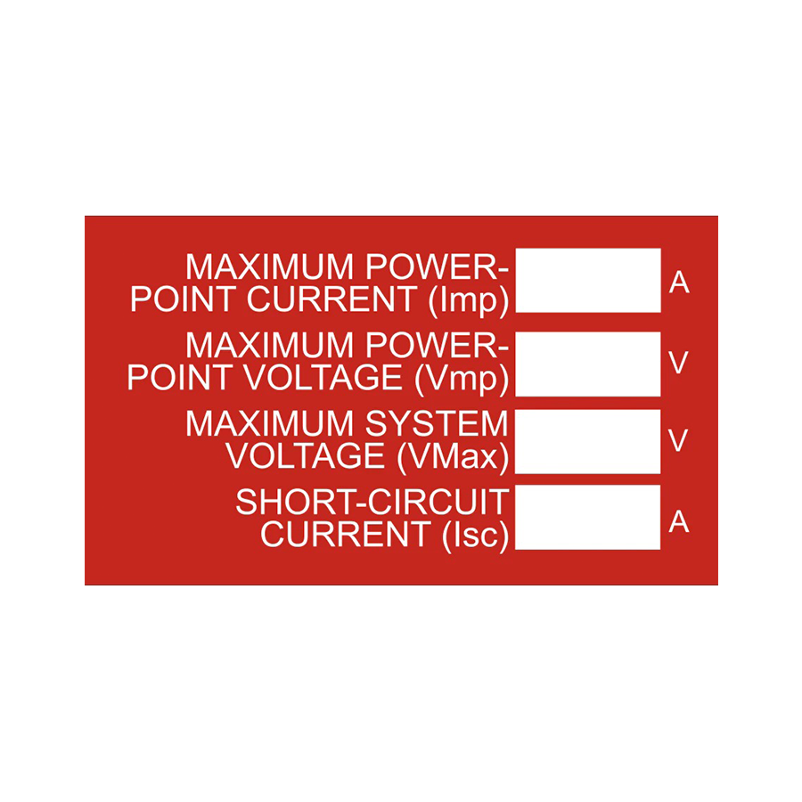 Maximum Power Point Current (Imp) PV-117