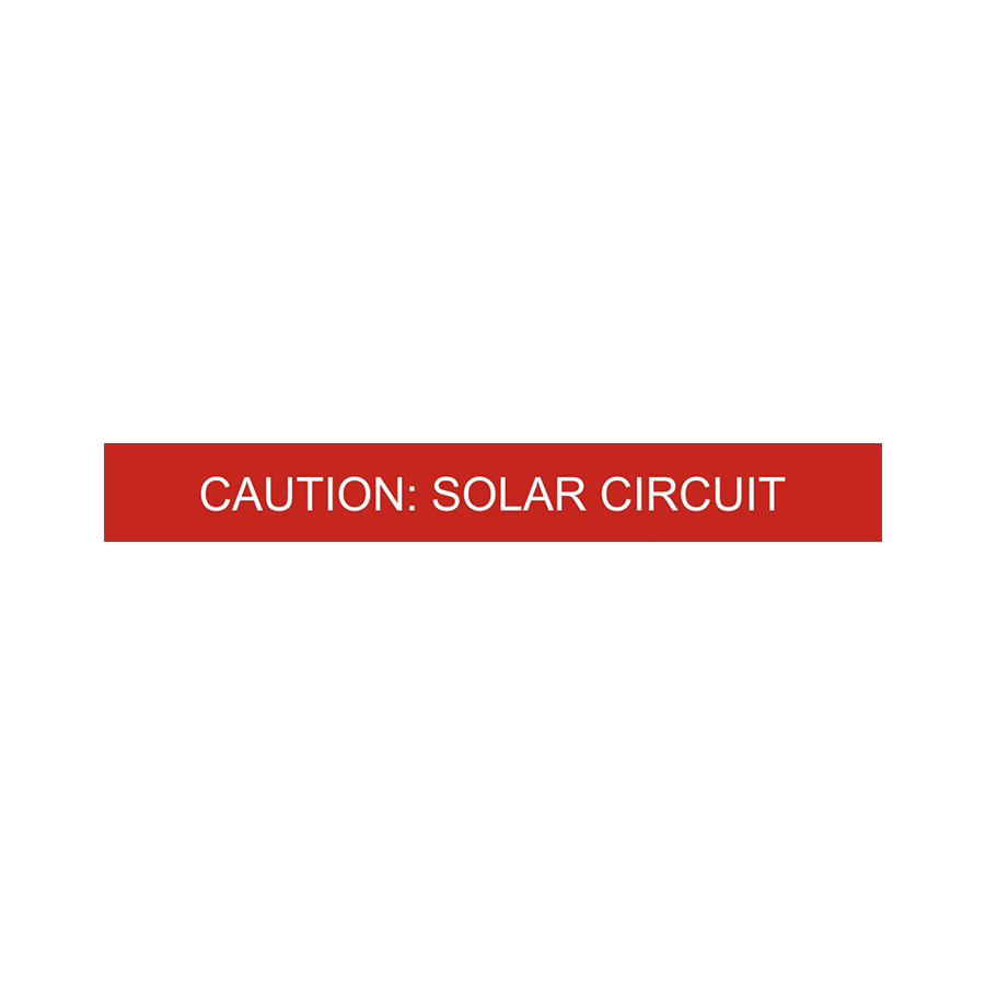 Caution Solar Circuit