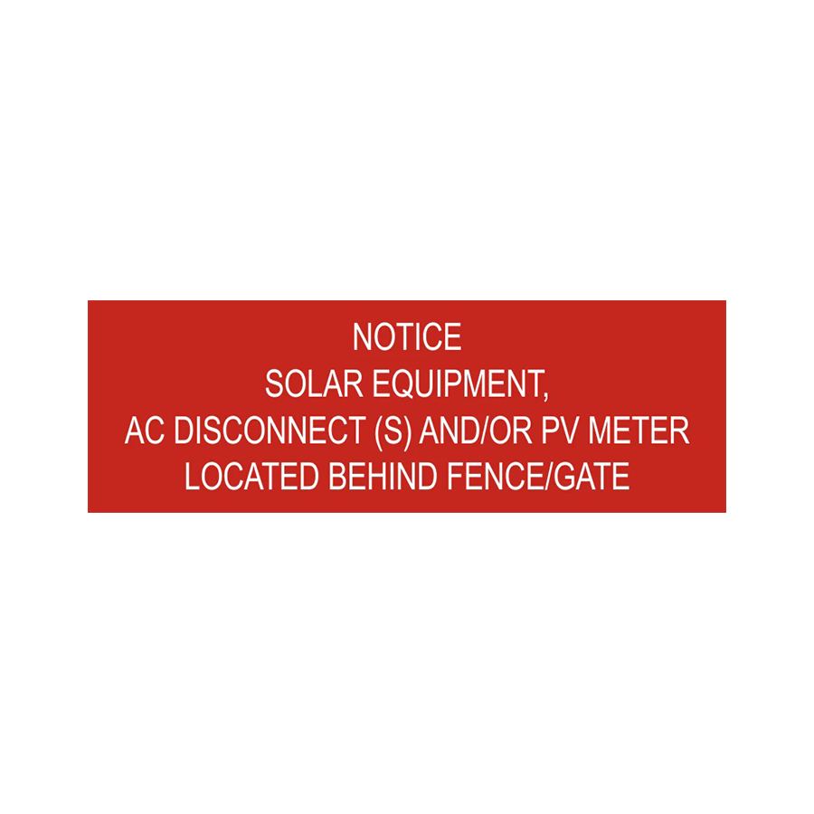 Notice Solar Equipment, PV-125