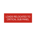  Loads Relocated To Critical Sub Panel PV-141 