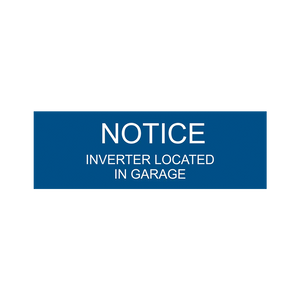 Notice Inverter Located In Garage PV-142