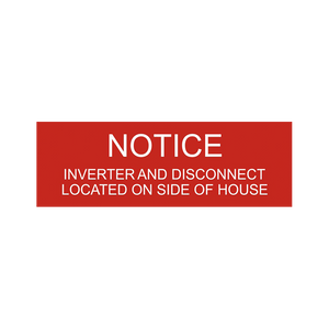 Notice Inverter And Disconnect Located On Side Of House PV-163