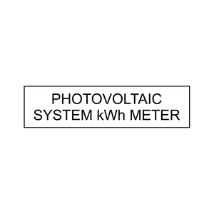 Photovoltaic System kWh Meter PV-166