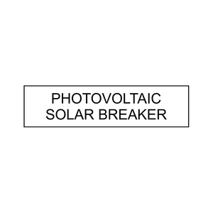 Photovoltaic Solar Breaker PV-168