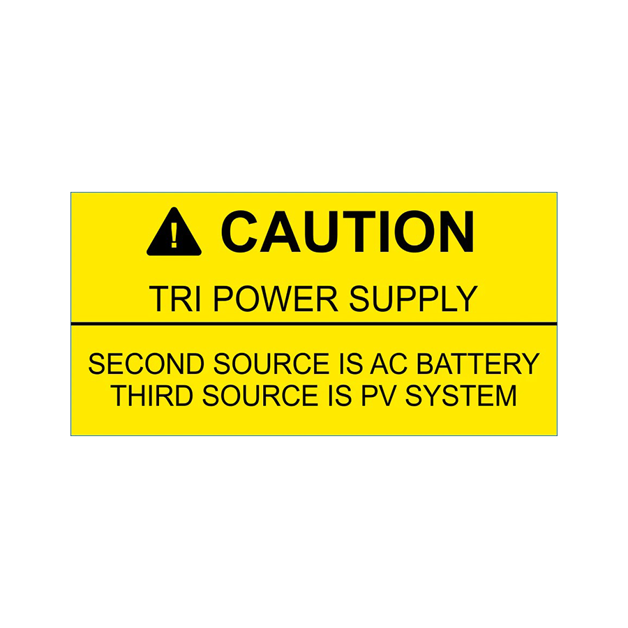  Caution Tri Power Supply PV-174