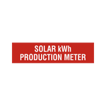 Solar kWh Production Sticker