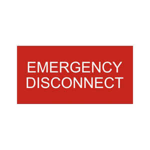 Emergency Disconnect Stickers