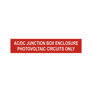 2x10, AC/DC Junction Box Enclosure PV-187