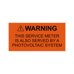 Warning This Service Meter Label