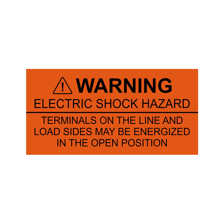 Warning Electric Shock Hazard PV-191