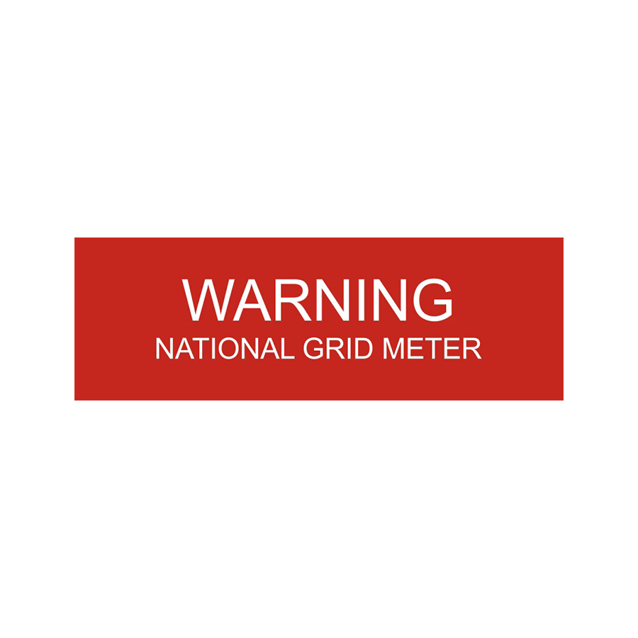 Warning National Grid Meter PV-211