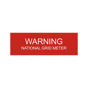Warning National Grid Meter PV-211