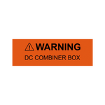 Warning DC Combiner PV-221