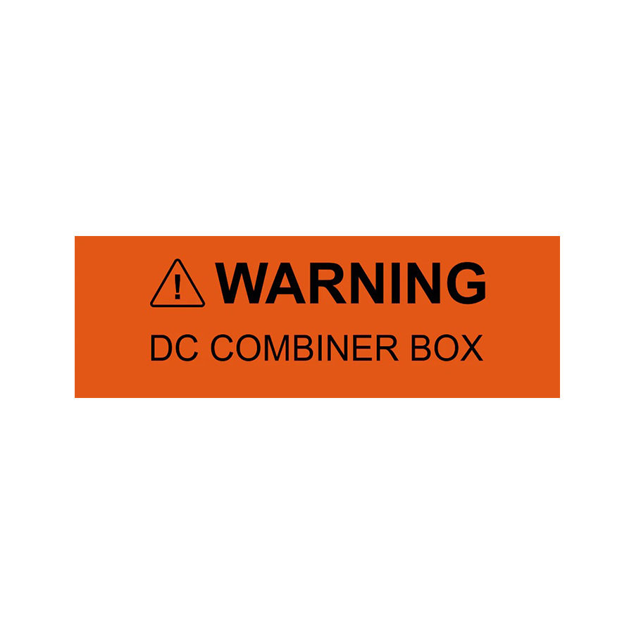 Warning DC Combiner PV-221