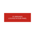 PV Breaker Located In Sub Panel PV-229