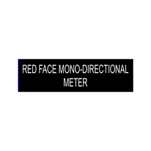 Red Face Mono-Directional Meter PV-240 