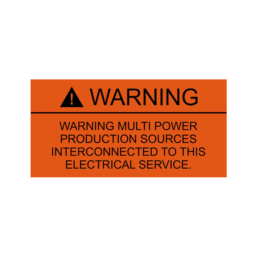 Warning Multi Power PV-242