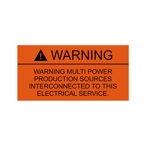 Warning Multi Power PV-242