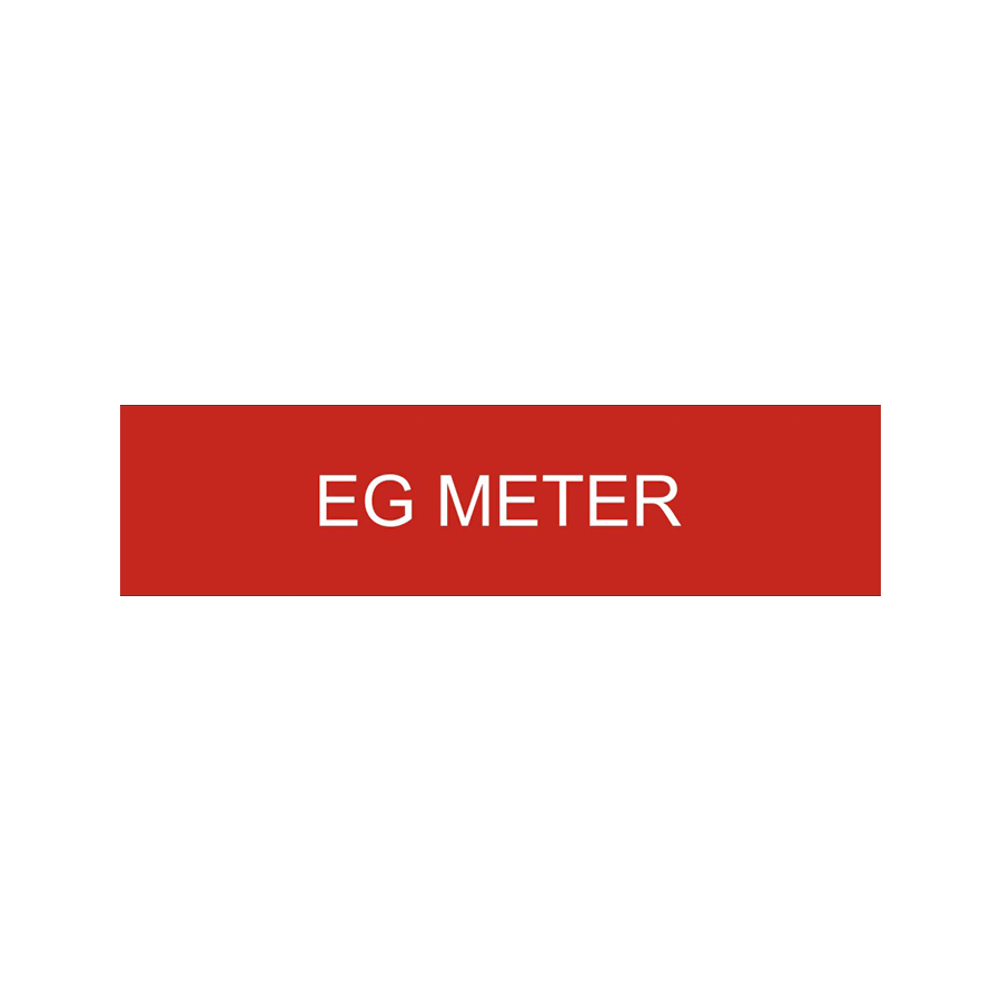 EG Meter PV Label