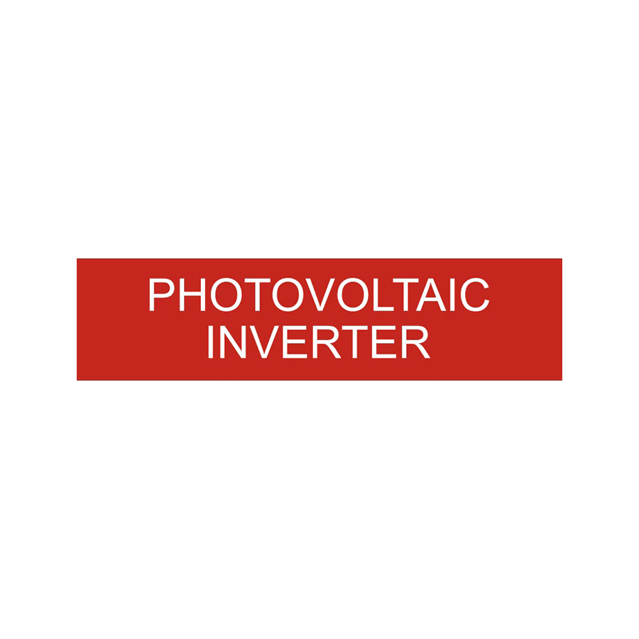 Photovoltaic Inverter PV Labels