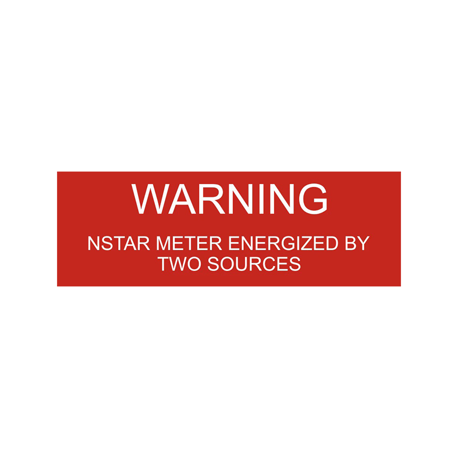 Warning Nstar Meter Energized By PV-260