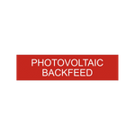 Photovoltaic Backfeed Labels