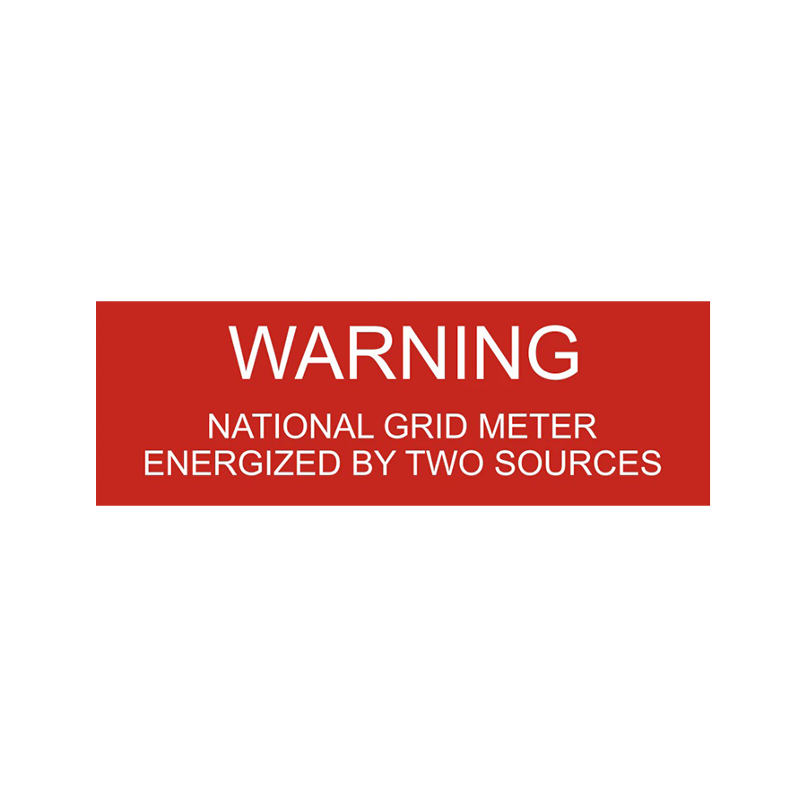 Warning National Grid PV-273 