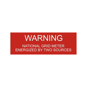 Warning National Grid PV-273 