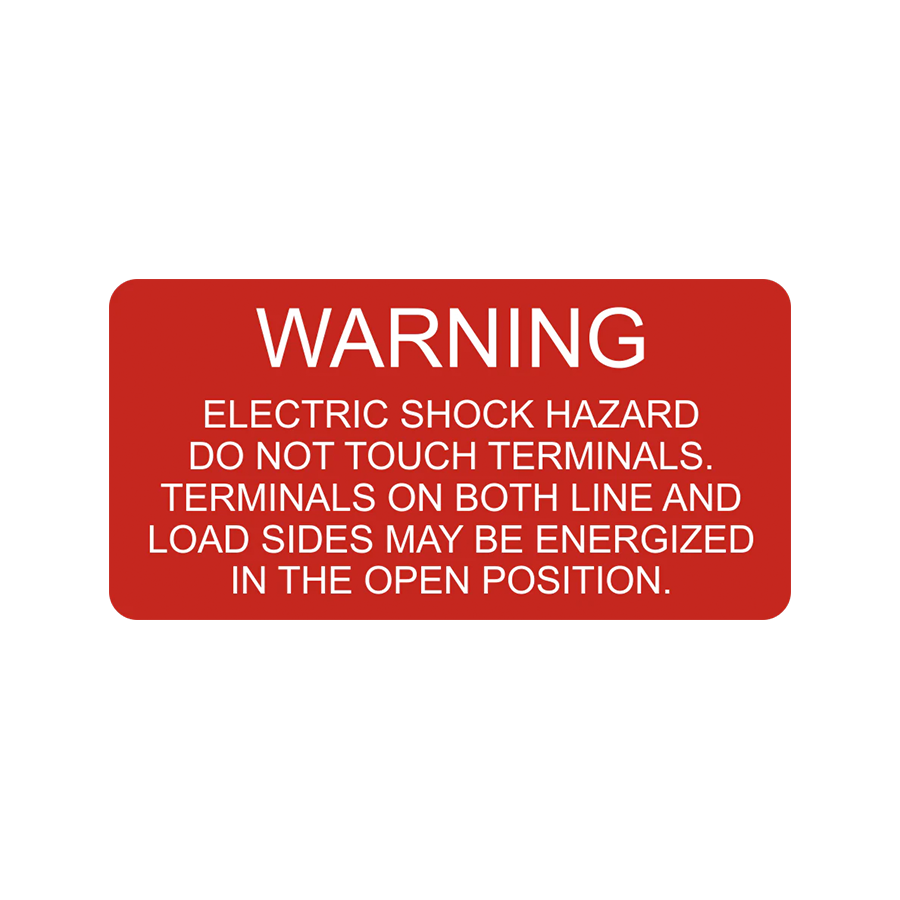 Warning Electric Shock Hazard V-006