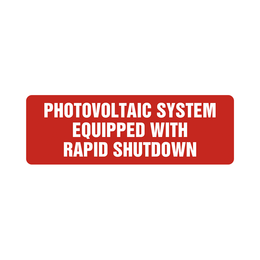 Photovoltaic System Equipped with Rapid Shutdown, Reflective V-014