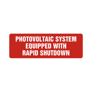 Photovoltaic System Equipped with Rapid Shutdown, Reflective V-014