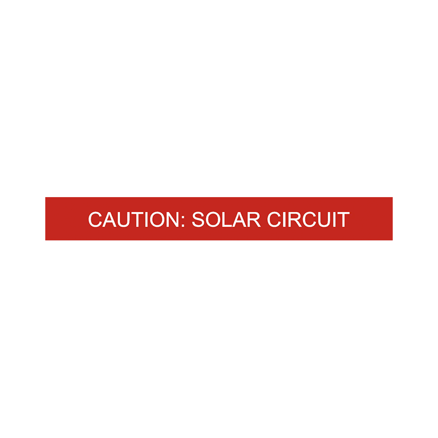 Caution Solar Circuit 75x6, Caution Solar Circuit V-027